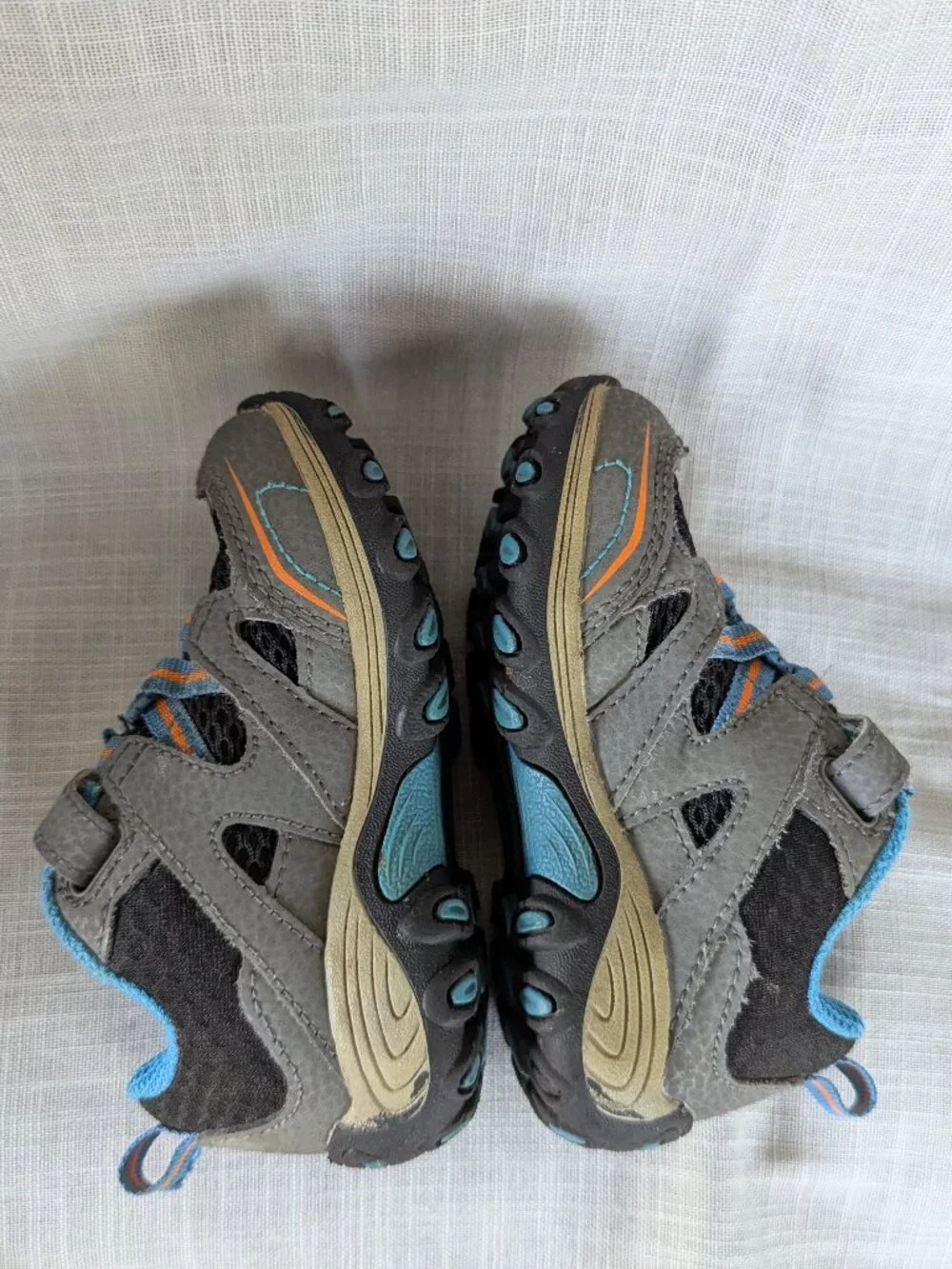 MERRELL TRAIL CHASER HIKING SHOES TODDLER BOYS SIZE 6.5 GRAY BLUE BLACK